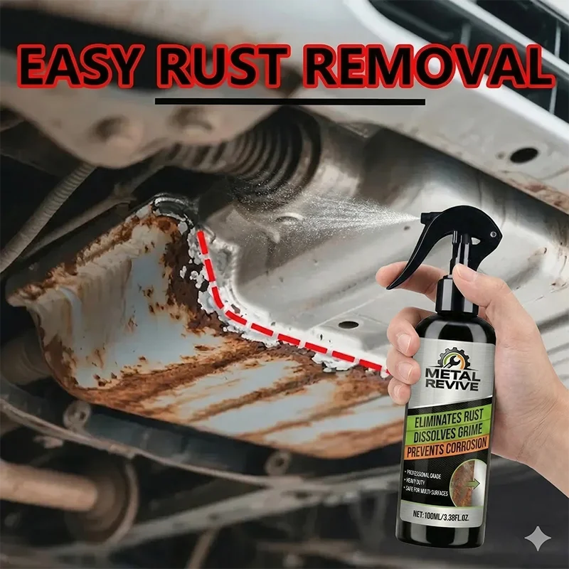 Multifunctional car rust remover used for removing rust providing surface protection on car brake pads iron metal surface 1/3PCS