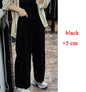 Retro Suede Leather Cropped Pants for Women Femae Genuine Leather Wide Leg Floor Long Trousers Straight Cylinder Spodnie Damskie