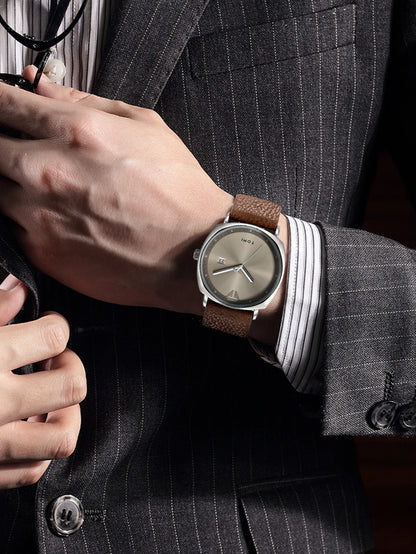TOMI New 2PCS Luxury Business Men Watch Gift Box Set Simple and Casual Men Calendar Quartz Watch Pen Reloj Men Holiday Gift
