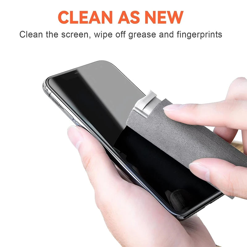 2-in-1 Mobile Phone Screen Spray Bottle Computer Screen Cleaner with Microfiber Cloth Set Cleaning Tools Car Cleaning Supplies