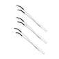 2pcs Bent Tip Tweezers For Crafts Stainless Steel Straight And Curved Nippers Tweezers Feeding Tongs For Reptile Lizards Spider
