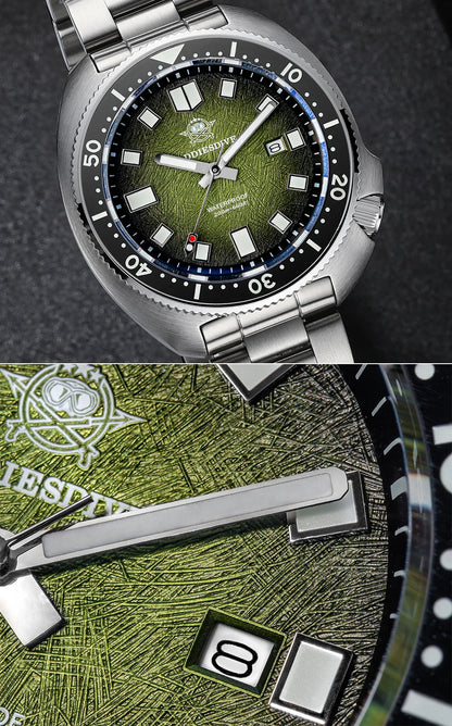 ADDIESDIVE Men Watch Sapphire Glass AR Coated Quartz Watches Luminous 200m Waterproof Turtle Diver Watch Reloj Hombre AD2511