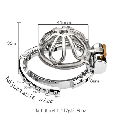 2025 Adjustable Clasp Chastity Cage Sex Toys for Men Metal Penis Ring Sleeve Bdsm Penis Bondage Erotic Urethral Lock Cock Cage