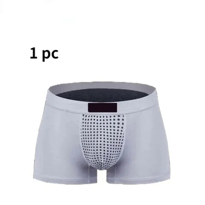 2026 Men Magnetic Therapy Boxer Briefs Breathable Comfortable Underwear with 22 Health Magnets for Blood Circulation L-6XL Size