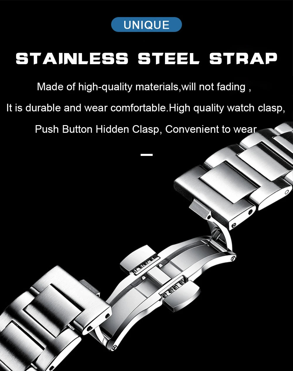 POEDAGAR Luxury Brand Men's Quartz Wristwatch Stainless Steel Waterproof Luminous Date Man Clock Square Business Watches For Men