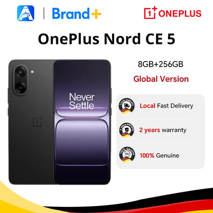Global version samrtphone OnePlus Nord CE 5 5G 8GB+256GB 7100mAh 80W 50MP EIS+OIS Camera Android 15 WiFi 6