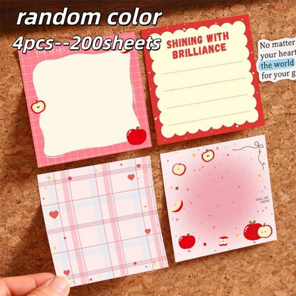 200sheets Panda Memo Pads Cute Animal Note Pads No Adhesive for Students Aesthetic Office School Supplies Bulk Notebook Labels