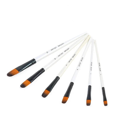 BOMEIJIA Paint Brushes Set Round Flat Angle Filbert Arylic Watercolor Oil Gouache Brush