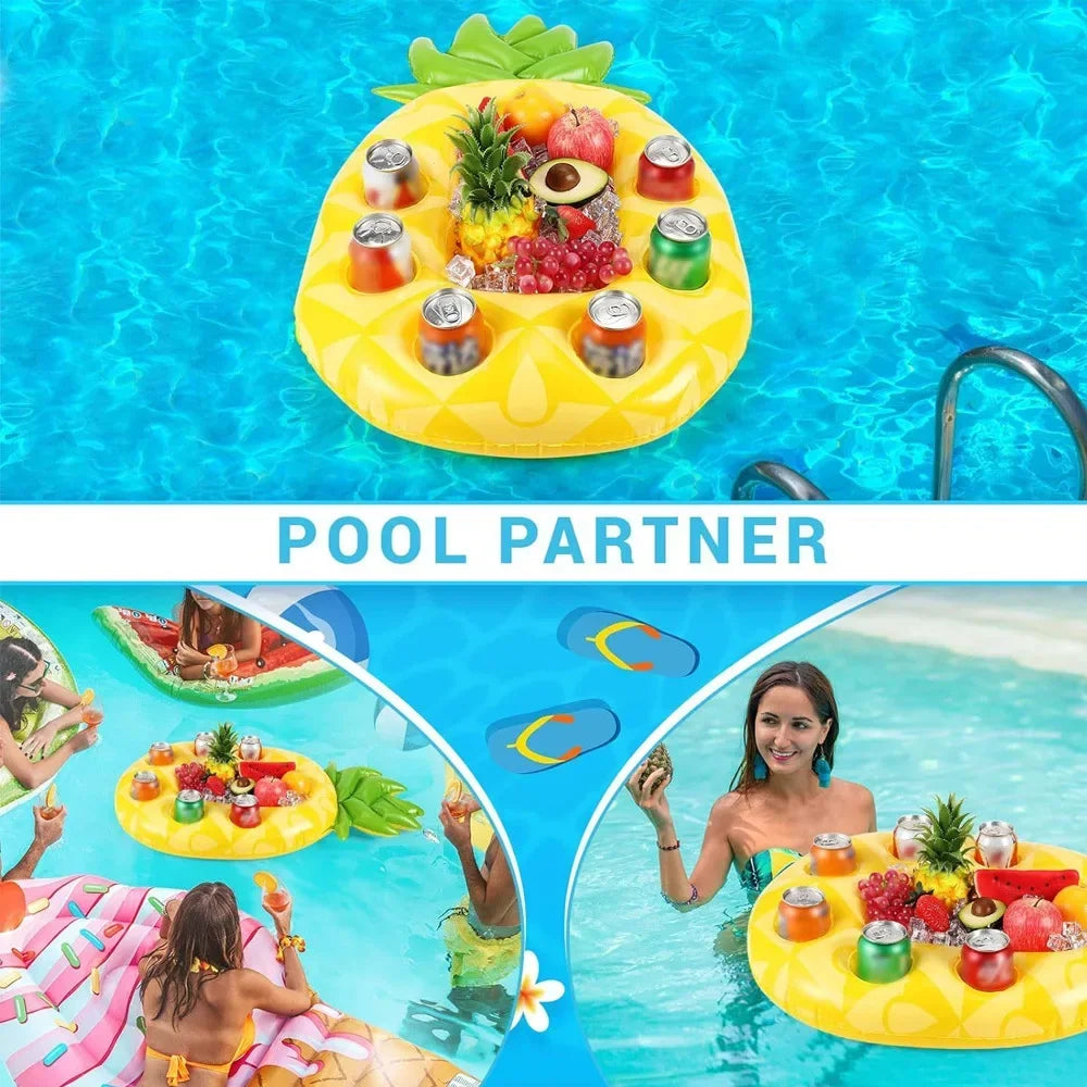 Inflatable Floating Drink Holder for Pool Float Party Accessorie Cup Floties Adult  Swimming Pool Floating Decoration Beach