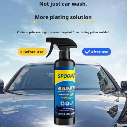 500ML Car Coating Spray Nano Ceramic Quick Effect Coating Agent Spray Quick Coat Wax Polish Spray Protection Car Care KIT 1/3set