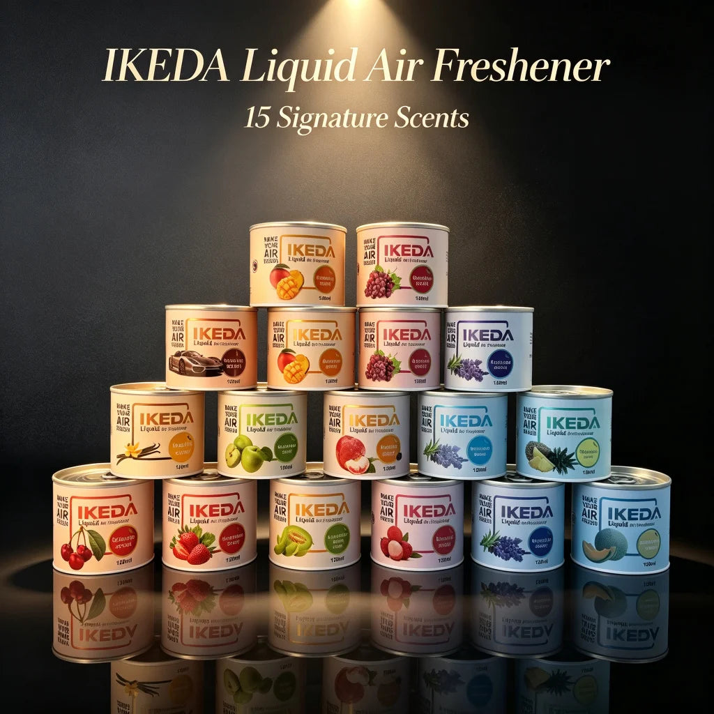 IKEDA 120g Lavender Scent Liquid Air Freshener, Long Lasting Calming Floral Fragrance, Powerful Odor Eliminator for Car Home Off