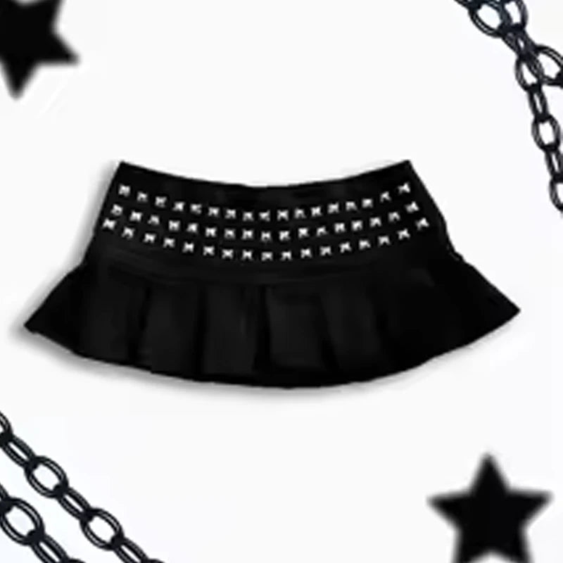 Emo Girls Summer Mini Cute Striped Women's Skirt Streetwear Hip-Hop All-match Fashion Vintage Y2K Hot Girls Slim Women's  Skirt