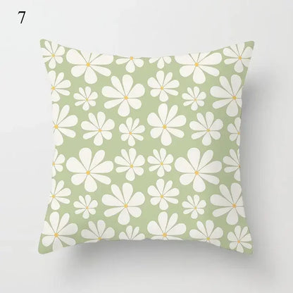 Mint Green Pillowcase Geometric Print Cushion Cover Sofa  Decorative throw pillow cushion covers40x40cm 50x50 45x45
