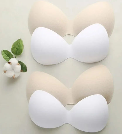 1 Pair Women Summer Swimsuit Padding Inserts Sponge Foam Bra Pads Chest Cup Breast Bra Bikini Insert Chest Pad