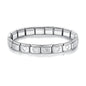 Hapiship 2024 Women's Jewelry 9mm Width Itanlian Elastic Star Heart Butterfly Charm Bracelet Fashion Stainless Steel Bangle ST-