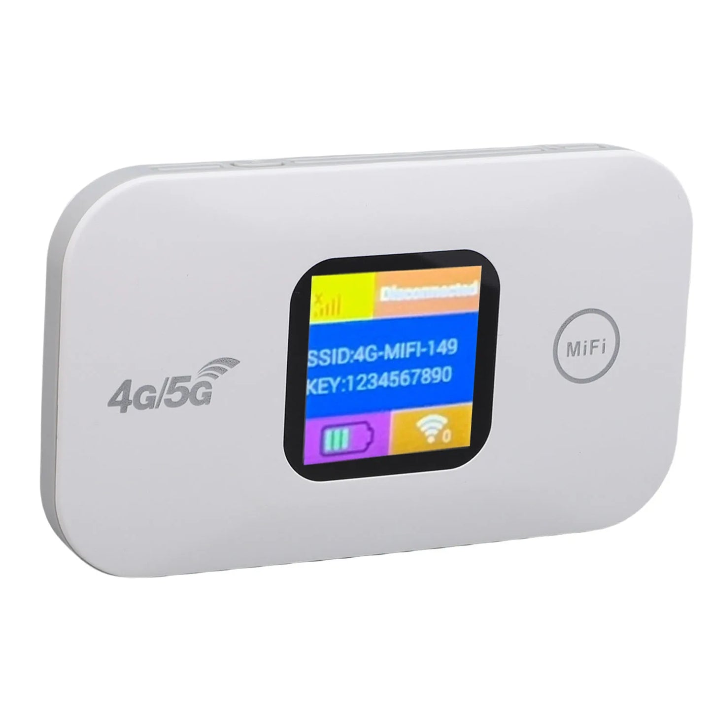 Travel WiFi Hotspot SIM Slot LED Display 4G 5G Mobile Hotspot 300Mbps Stable Connection Supports 10 Devices for Outdoor for RV