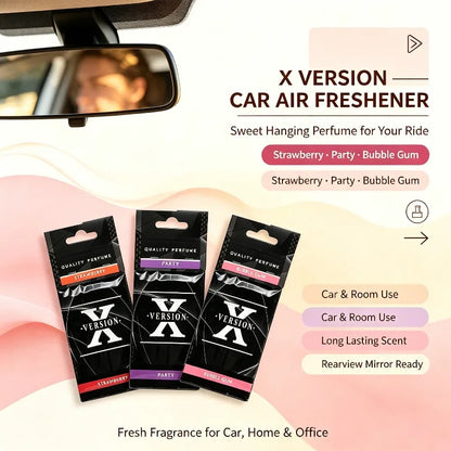 Version X Hanging Car Fragrance Paper Scent Cards 6 Mixed Scents For Car Home And Outdoor Scene Decoration