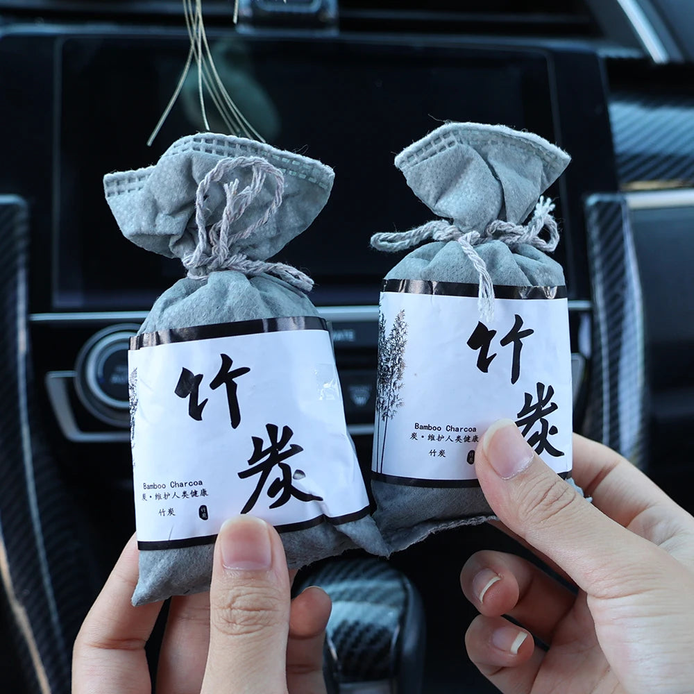 Bamboo Charcoal Air Purifying Bags for Refrigerators Wardrobes Shoe Cabinets Car Air Freshener Purifier Activated Carbon Bag