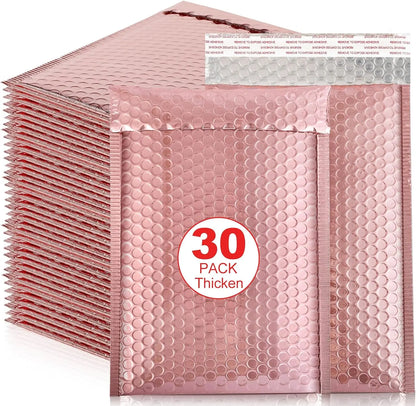 30 PCS Holographic Mailer Laser Bubble Mailers Padded Envelopes Packaging Bags for Business Bubble Mailers Shipping Packaging