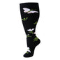 2XL-4XL Plus Size Compression Socks for Women Men 20-30 MMHg Wide Calf Extra Large Knee High Flight Sock for Circulation Support