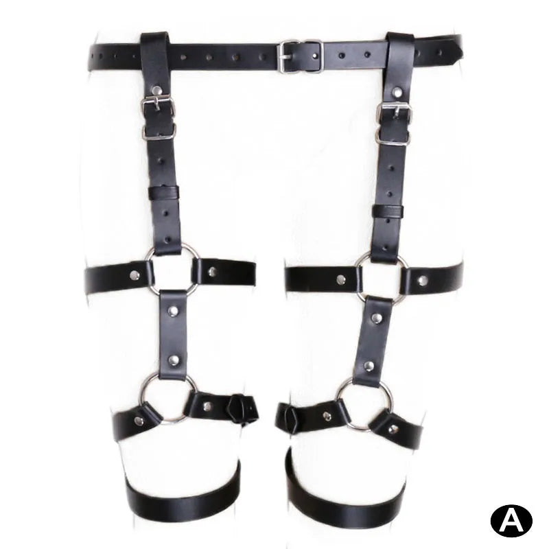 BDSM Bondage Leg Restraints Leather Belt Pants Adult Games thigh ring cuffs Straps Sex Toys For Couples Women erotic underwater