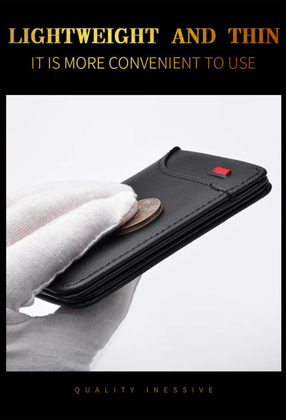 Men's Wallet Vertical Multi Card Small Wallet Driver's License Youth Mini Student Change Bag Card Bag