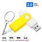 Free Custom Logo TYPE-C USB Flash Drive 128GB USB-C Pen Drive 64GB White Purple Memory Stick 32GB 16GB Pendrive Storage Device