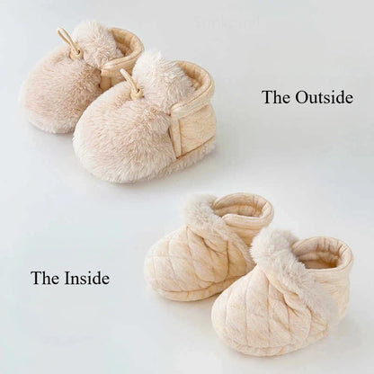 Warm Infant Toddler Crib Soft Comfortable Infant Girls Boys Anti-Slip Socks Slipper Newborn First Walkers Shoes for 0-1 Year Old