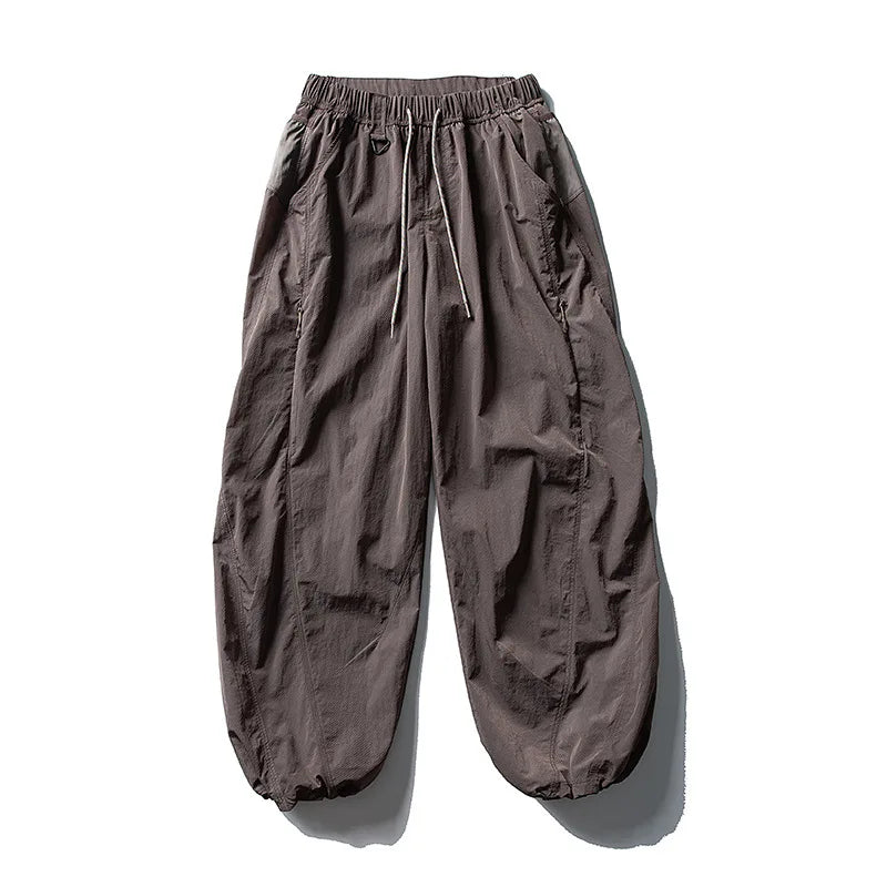 Outdoor Sports Casual Track Pants Men Women Lightweight Hiking Breathable Waterproof Quick Dry Loose Techwear Cargo Pant Trouser