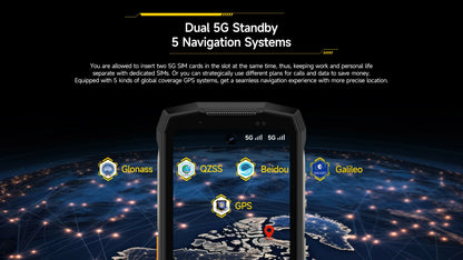 Ulefone 4.7" Rugged Phone Armor Mini 20 Pro 5G Android 14 16+256GB Smartphone LED Light 64MP Night Camera Mobile Phone