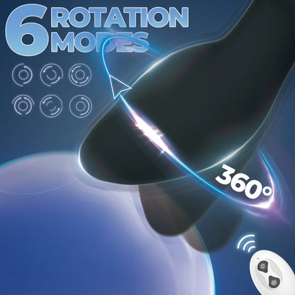 Anal Plug Adult Sex Toys with 10 Vibration & 6 Rotating Remote Control Vibrating Anal Butt Plug 360° Wiggles Prostate Massager