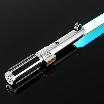 RGB Metal Lightsaber Dueling Smooth Swing Sword Sabre De Luz 16 Color Changing 16 Sounds FOC Rave Flashing Toy