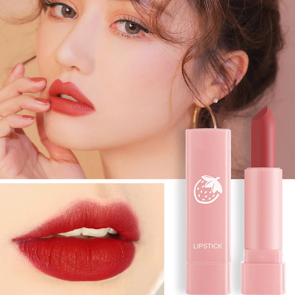 Ten-Piece Lipstick Set, Matte, Long-Lasting, Fade-Resistant Lip Balm, Matte Finish, Brightening, Commuter-Friendly, Nude Color, Gentle and Elegant Lipstick