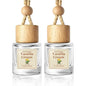 2 Pack Car Air Freshener Diffuser 2 Pack Hanging Air Freshener Diffuser - Vanilla Cream Fragrance Oil Air D iffuser for Car
