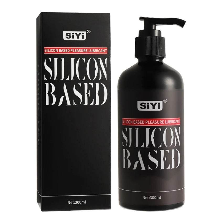 Silicone-Based Lubricant with Press Pump Stringy Anal Lube Love Gel Suitable for Man Woman Gay Lesbian Couples Pleasure Sex Shop
