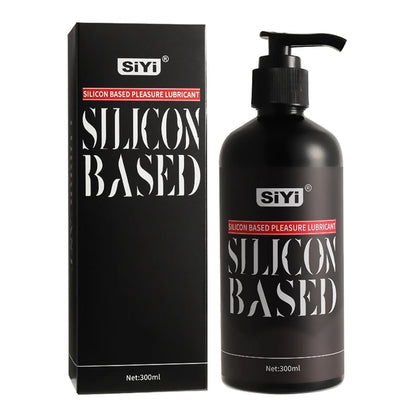 Silicone-Based Lubricant with Press Pump Stringy Anal Lube Love Gel Suitable for Man Woman Gay Lesbian Couples Pleasure Sex Shop