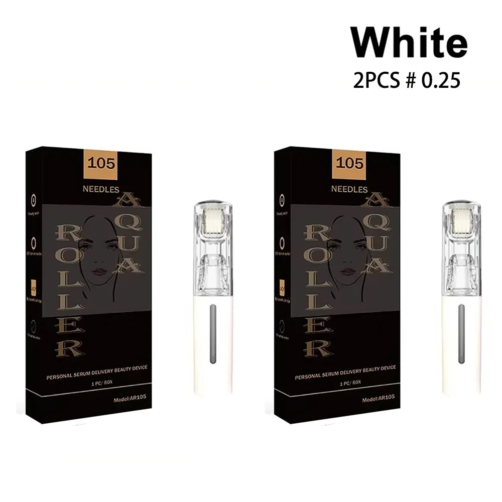 1/2/4/6pcs Derma Roller 0.2mm 105pcs Titanium Needle Lip BOOSTER Microneedle Dermaroller Face Massage Lip Beard Beauty Skin Care