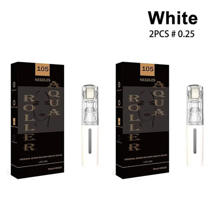 1/2/4/6pcs Derma Roller 0.2mm 105pcs Titanium Needle Lip BOOSTER Microneedle Dermaroller Face Massage Lip Beard Beauty Skin Care