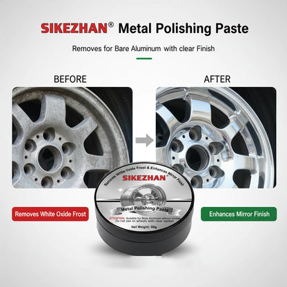 Professional Aluminum Alloy Polishing Compound Paste for Car Wheels Rims Engine Case Metal Polish Cream Oxidation Remover Shine