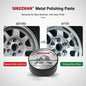 Professional Aluminum Alloy Polishing Compound Paste for Car Wheels Rims Engine Case Metal Polish Cream Oxidation Remover Shine