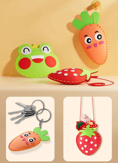 New DIY Sewing Set Sewing Non-woven Fabric Craft Kit Toys Handmade Cartoon Animal Kids Art Toys Beginners