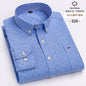 Men's Social Shirts Long Sleeve 100%Pure Cotton Oxford Buttoned Plaid Formal Male Casual Clothes Oversized Shirt Plus Size S-7XL