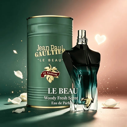 Jean Paul Gaultier Le Beau Le Parfum Intense for Men 125ml - Long Lasting Woody Amber Men's Cologne Eau de Parfum with Coconut Wood, Tonka Bean & Sandalwood - Designer Fragrance Spray long-lasting fragrance