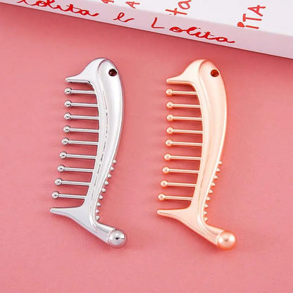 Manual Head Massager Scalp Comb Protable Stainless Steel Gua Sha Facial Tool Trigger Point Massager Tool For Foot Hand Back
