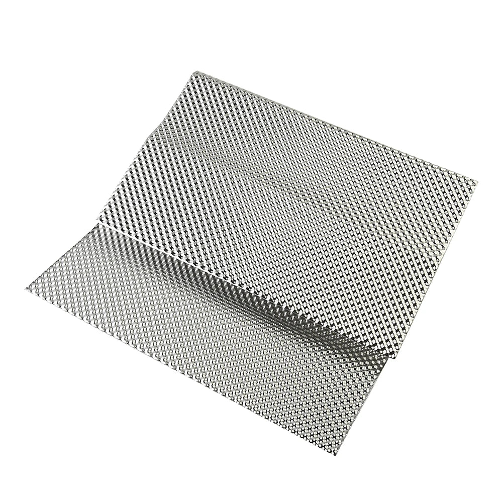 Silver Embossed Aluminum Heat Shield Exhausts Electrical Turbo Heat Insulation Auto Temperature Isolated Sticker Exhaust Systems
