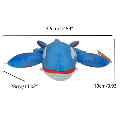 Peluche Mega Rayquaza Plush Toy Groudon Kyogre Mudkip Torchic Treecko Anime Cartoon Stuffed Doll Children Kids Gifts