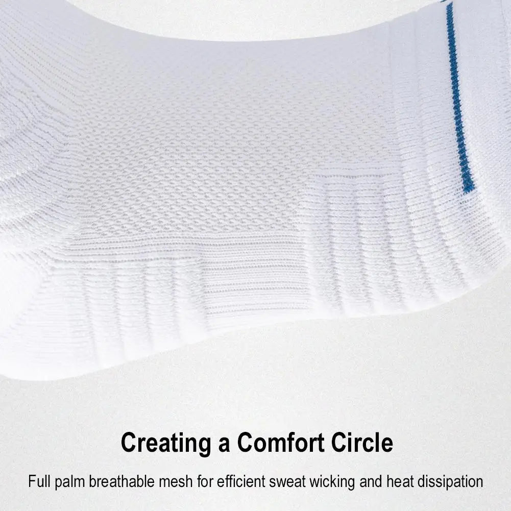 1Pair Professional basketball socks thickened towel bottom game training sports socks ankle protection non-slip socks