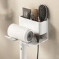 Hair Dryer Holder Wall Mounted Dryer Cradle Straightener Stand Hairdryer Organizer Toilet Blower Holder Shelf Bathroom Shelves