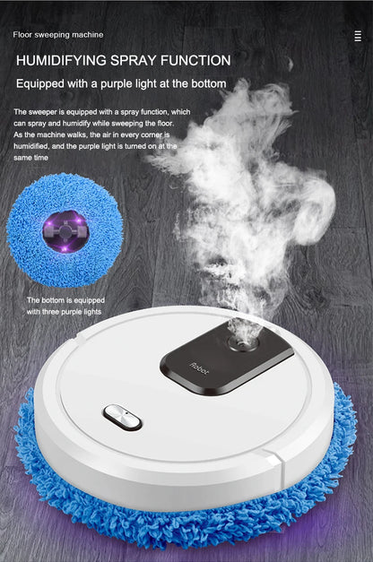 Smart Robot Vacuum Cleaner Multifunction Home Cleaning Sweeping Machine Rechargeable Wireless Smart Floor Machine Office Clean