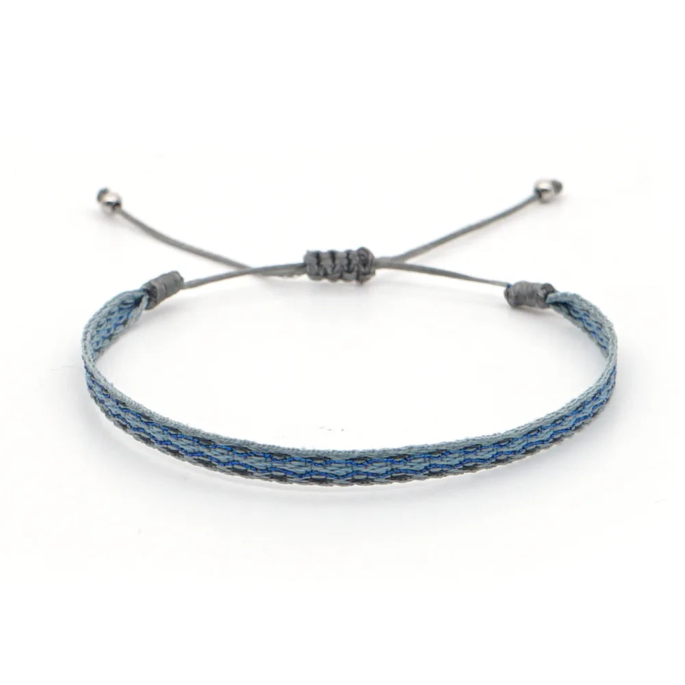 KKBEAD Wholesale Handwoven Bracelet Colombia Cloth Braided Wristband Bracelets for Women Men Gift Hippie Boho Friendship Jewelry